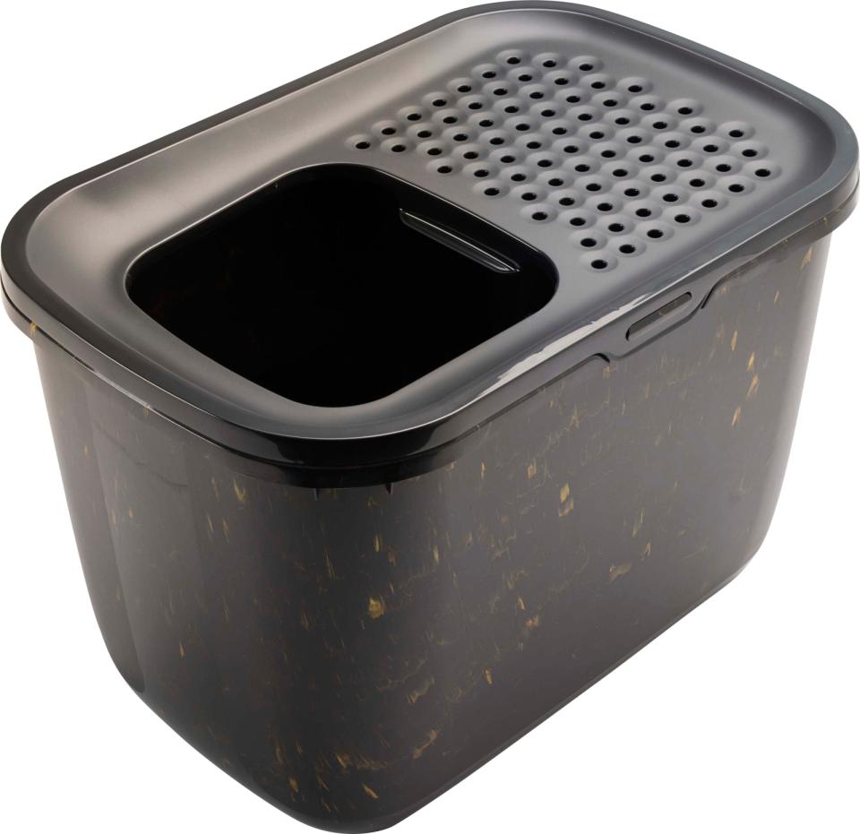 SAVIC Hop In kattoalett Svart/Guld 58,5x39x39,5 cm