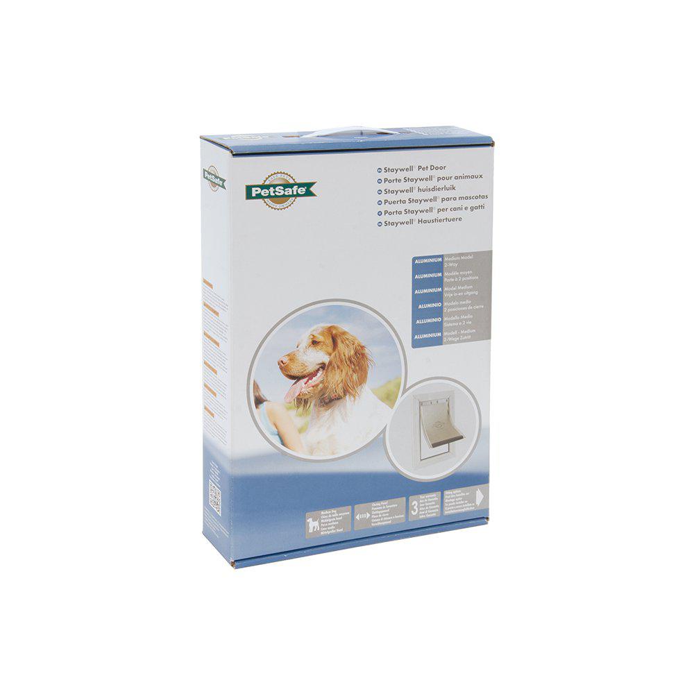 Staywell Aluminium Husdjurslucka Vit
