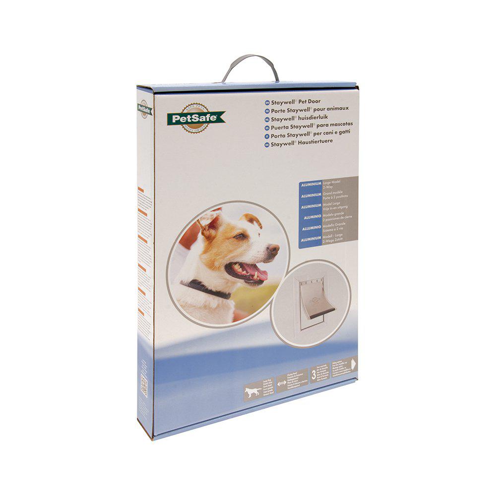 Staywell Aluminium Husdjurslucka Vit
