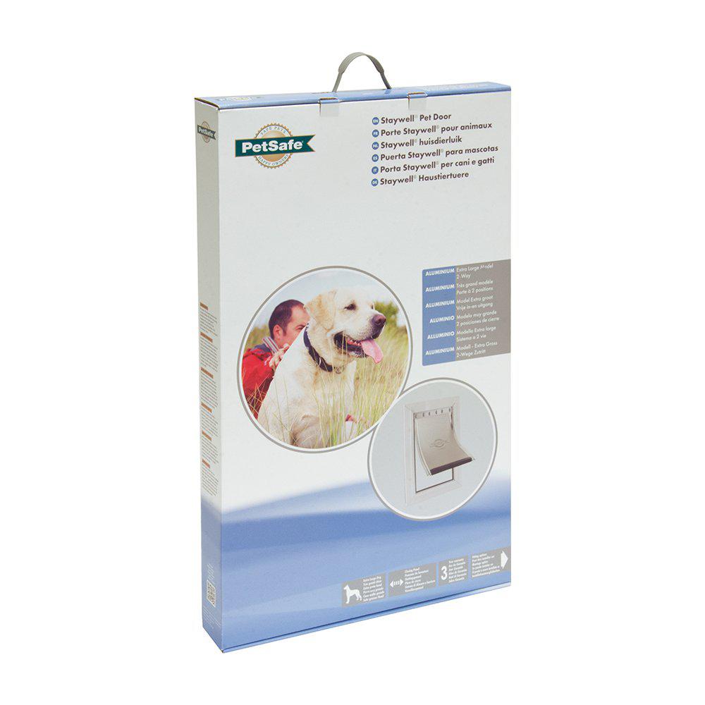 Staywell Aluminium Husdjurslucka Vit