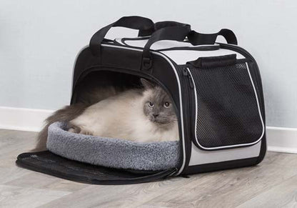 Trixie Transportväska Valery med bädd Svart/grå