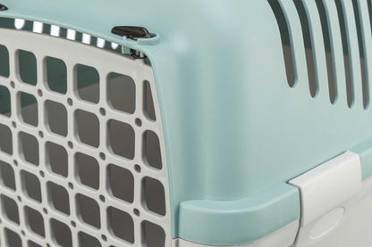 Trixie Transportbur Capri 2, XS-S: 37 × 34 × 55 cm, ljusgrå/sage