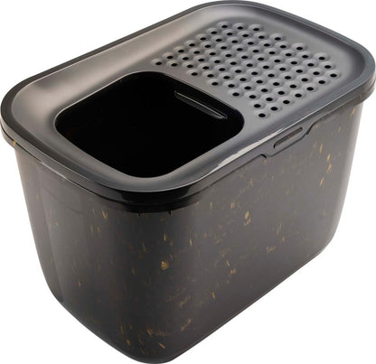 SAVIC Hop In kattoalett Svart/Guld 58,5x39x39,5 cm