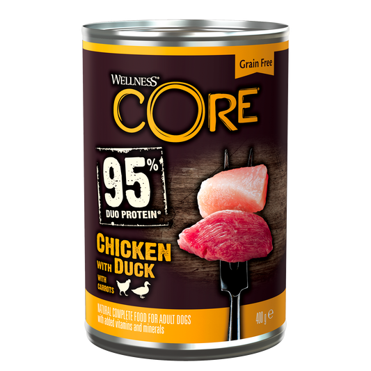 CORE 95 Kyckling med anka och morötter