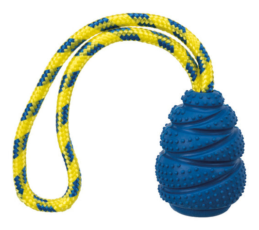 Trixie Sporting Jumper med rep, naturgummi, 7 cm/25 cm, petrol