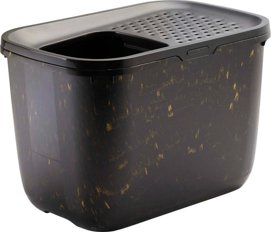 SAVIC Hop In kattoalett Svart/Guld 58,5x39x39,5 cm