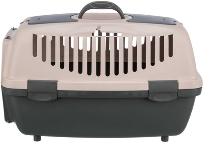 Trixie Transportbur Capri 2, XS-S: 37 × 34 × 55 cm, mörkgrå/blush