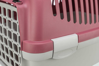 Trixie Transportbur Capri 1, XS: 32 × 31 × 48 cm, ljusgrå/antikt rosa