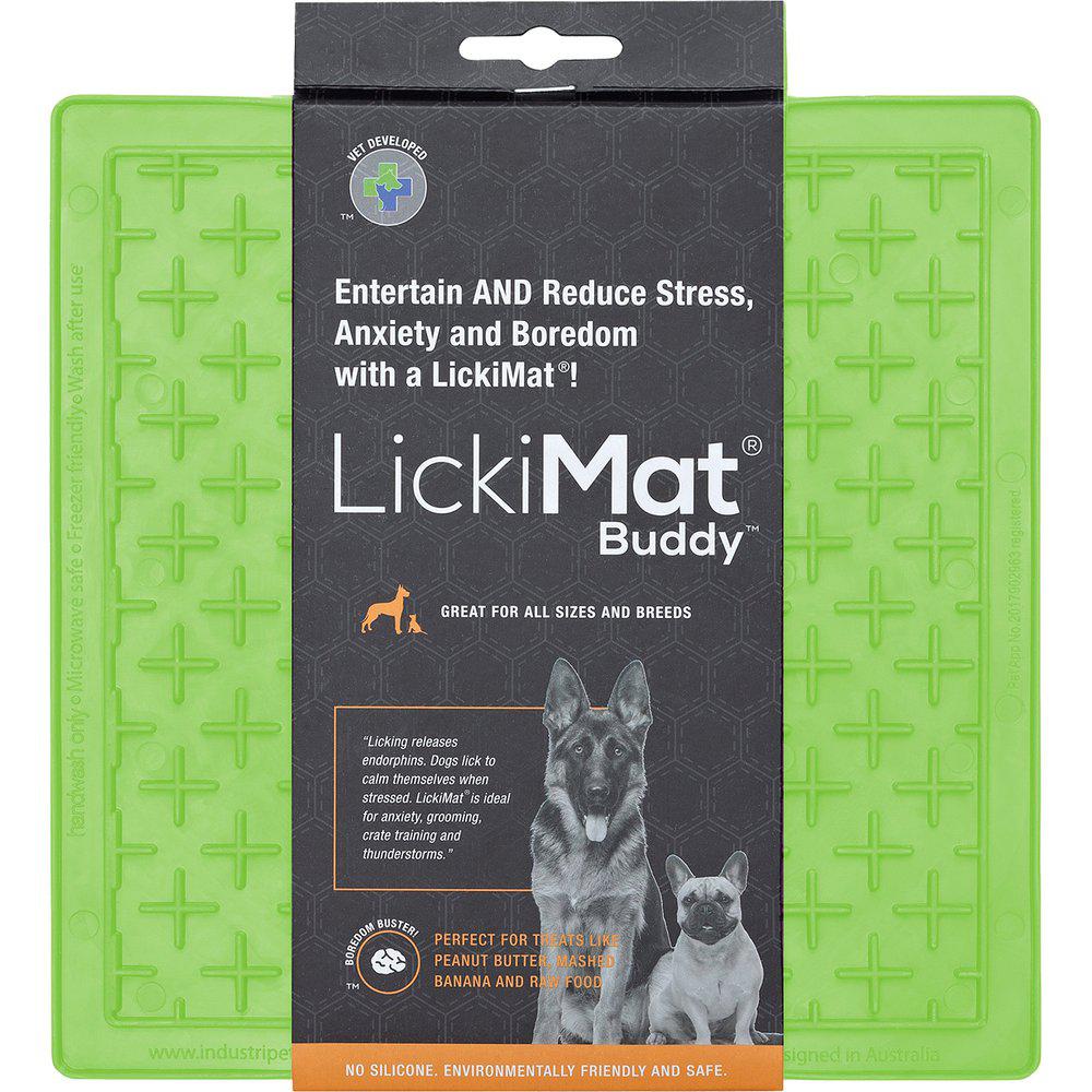 Licimat Hundskål Lickimat Buddy Grön 20x20cm