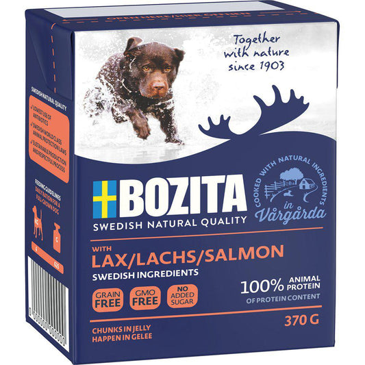 Bozita tetra bitar i gelé lax 370 g 6-pack