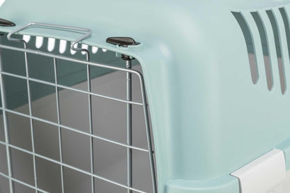 Trixie Transportbur Capri 3 Open, S: 40 × 38 × 61 cm, ljusgrå/sage