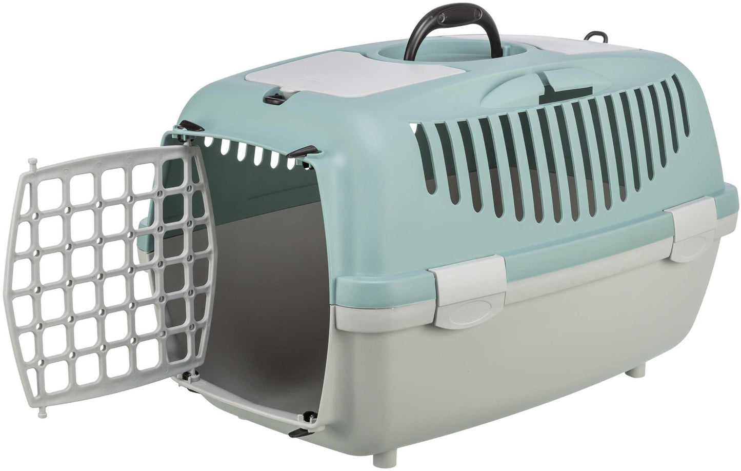 Trixie Transportbur Capri 2, XS-S: 37 × 34 × 55 cm, ljusgrå/sage