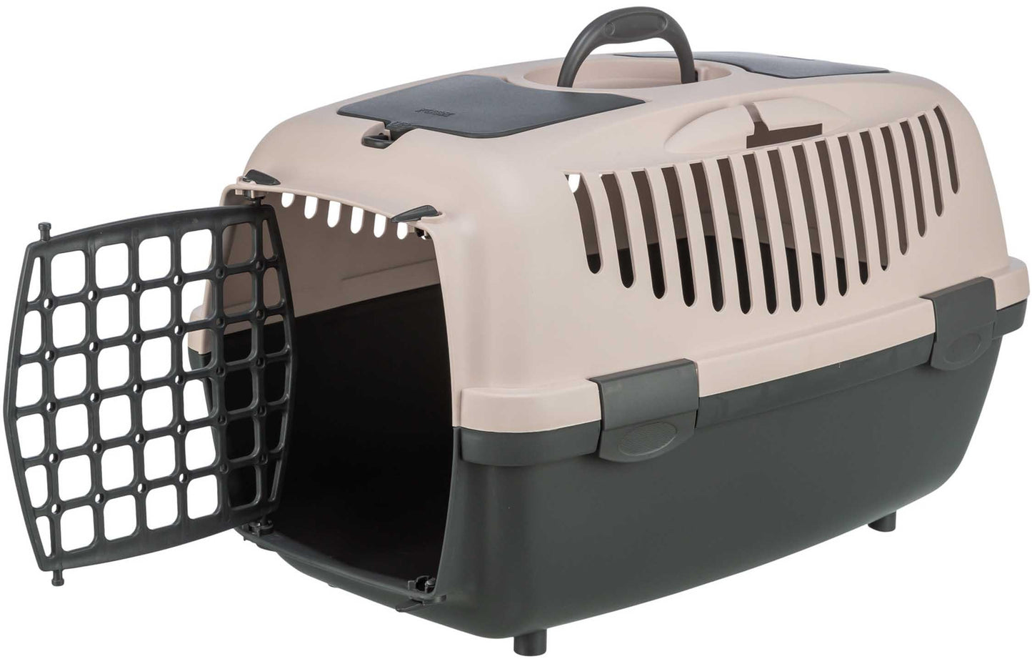 Trixie Transportbur Capri 2, XS-S: 37 × 34 × 55 cm, mörkgrå/blush