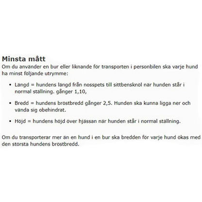 MIMsafe Hundbur Care² Grå